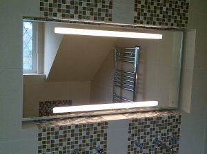 Bathroom lighting installation