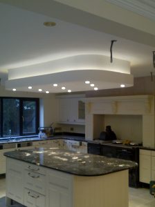 Kitchen lighting installation